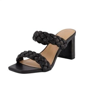 Dunes Iris Memory Foam Black
Braided Women's Block Heel Sandals- Size 7.5